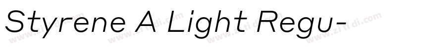 Styrene A Light Regu字体转换